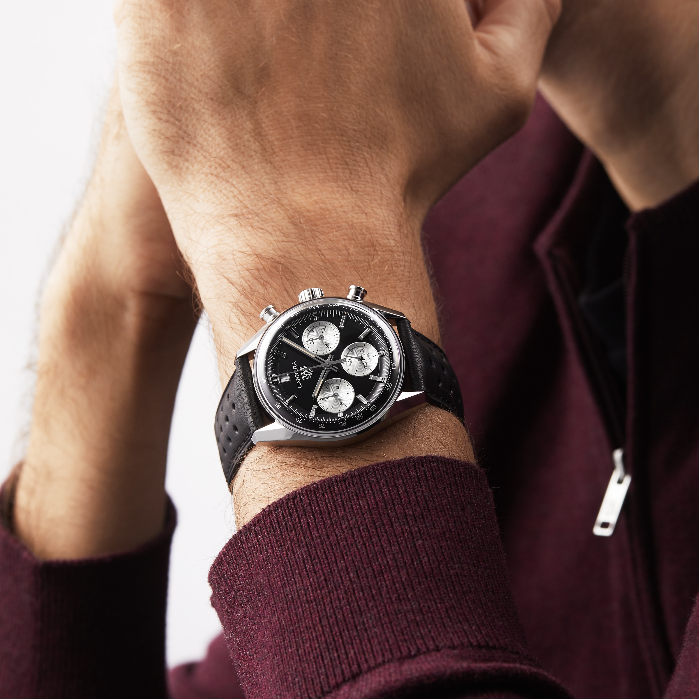 Orologio TAG Heuer Carrera Chronograph 39mm Uomo Nero CBS2210.FC6534 - immagine 8