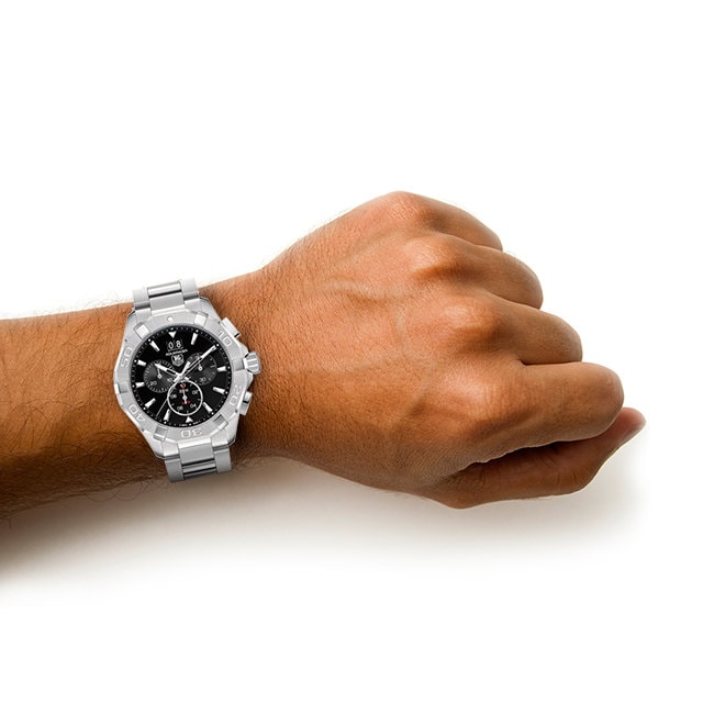 Orologio TAG Heuer Aquaracer 43mm Cronografo al quarzo Uomo CAY1110.BA0927 - immagine 2
