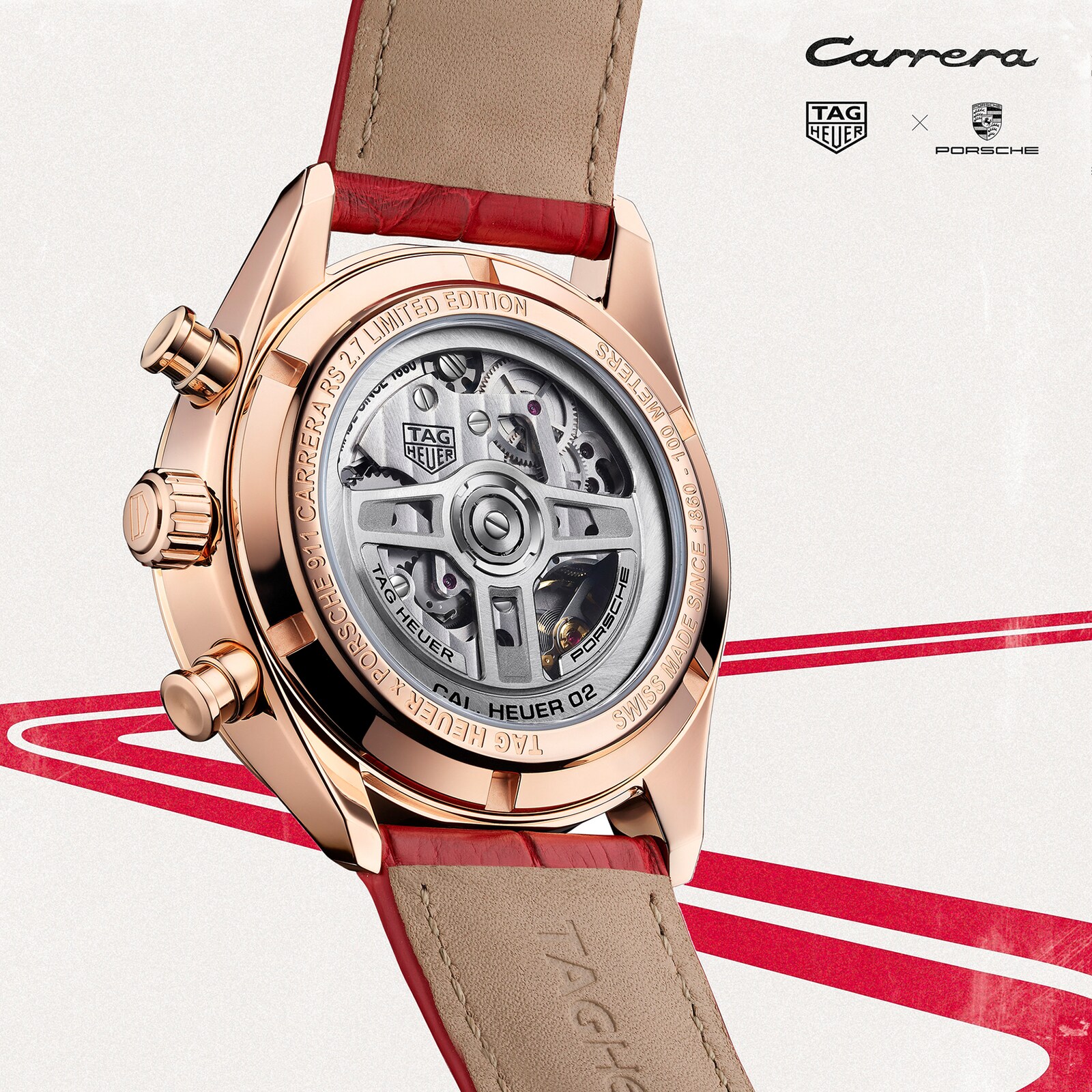 Orologio TAG Heuer Carrera Edizione Limitata Porsche 42 mm Uomo CBN2045.FC8316 - immagine 10