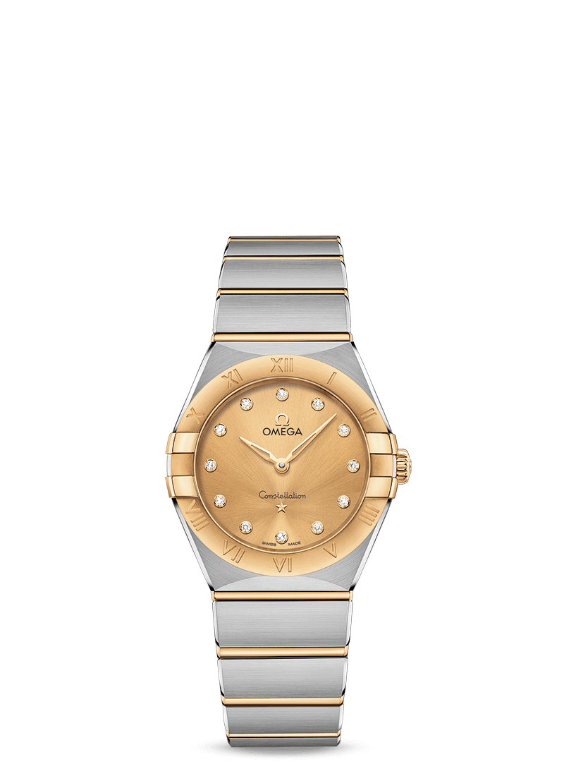 comprare copia Omega Orologio Constellation Steel oro giallo con diamanti 131.20.28.60.58.001