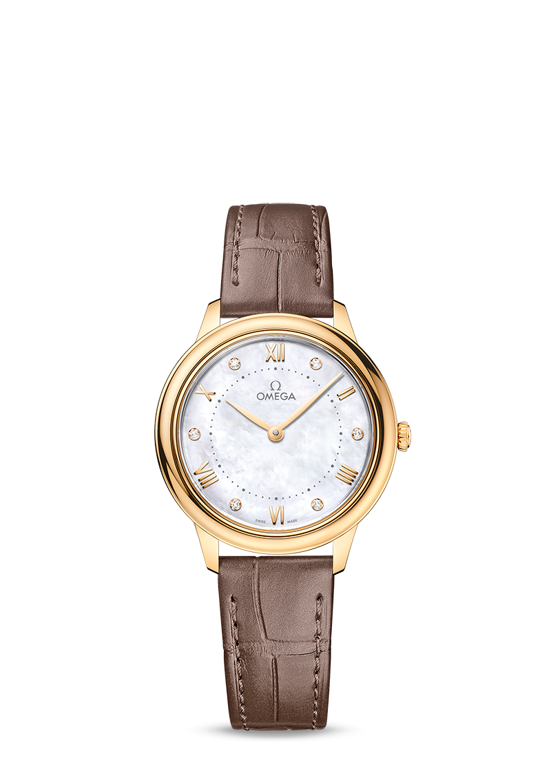 comprare copia Omega Orologio De Ville oro giallo con diamanti 434.53.30.60.55.002