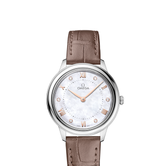 economico Omega Orologio De Ville in acciaio con diamanti 434.13.30.60.55.001
