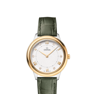 falso Omega Orologio De Ville Steel oro giallo diamanti 434.23.30.60.52.002