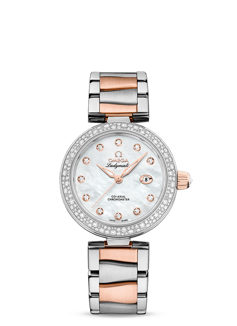 falso di lusso Omega Orologio Cronometro De Ville acciaio Sedna oro 425.25.34.20.55.004