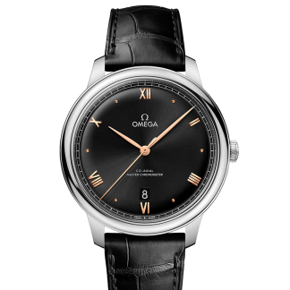 falso di lusso Omega Orologio De Ville Cronometro in acciaio 434.13.40.20.01.001