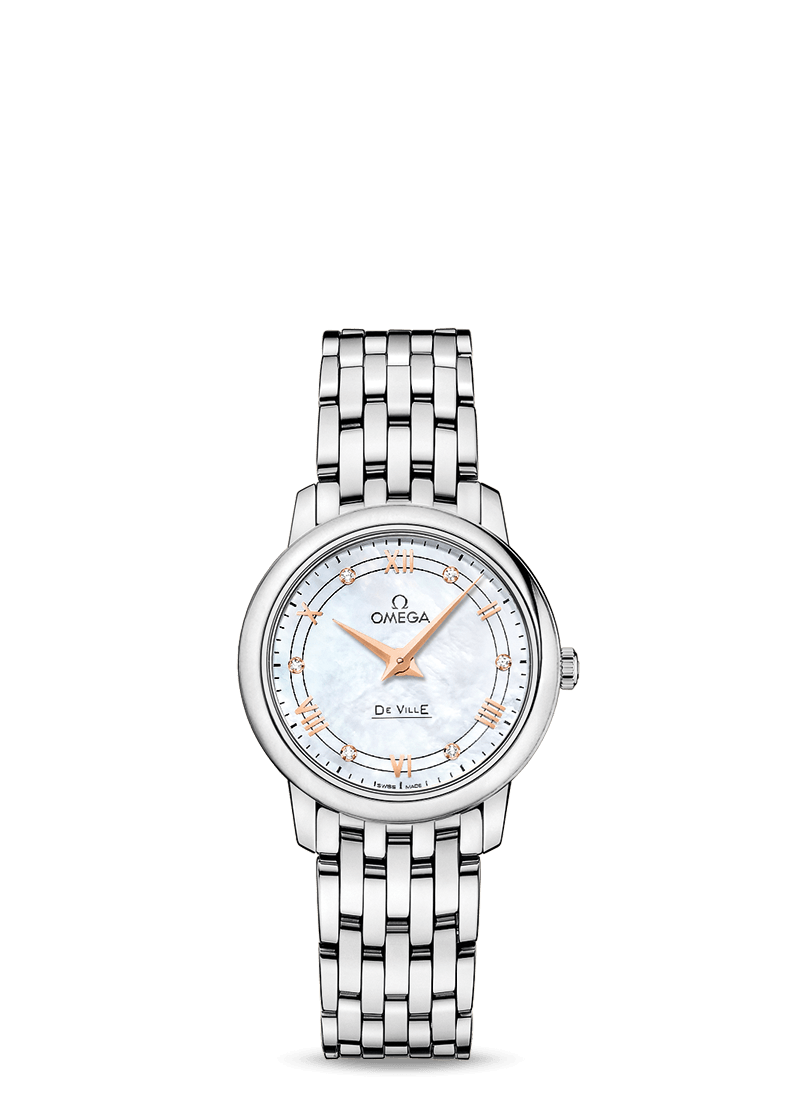 lusso scontato Omega Orologio De Ville Acciaio Diamanti 424.10.27.60.55.001