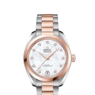 miglior falso Omega Orologio Seamaster Acciaio Sedna Oro Cronometro 220.20.34.20.55.001