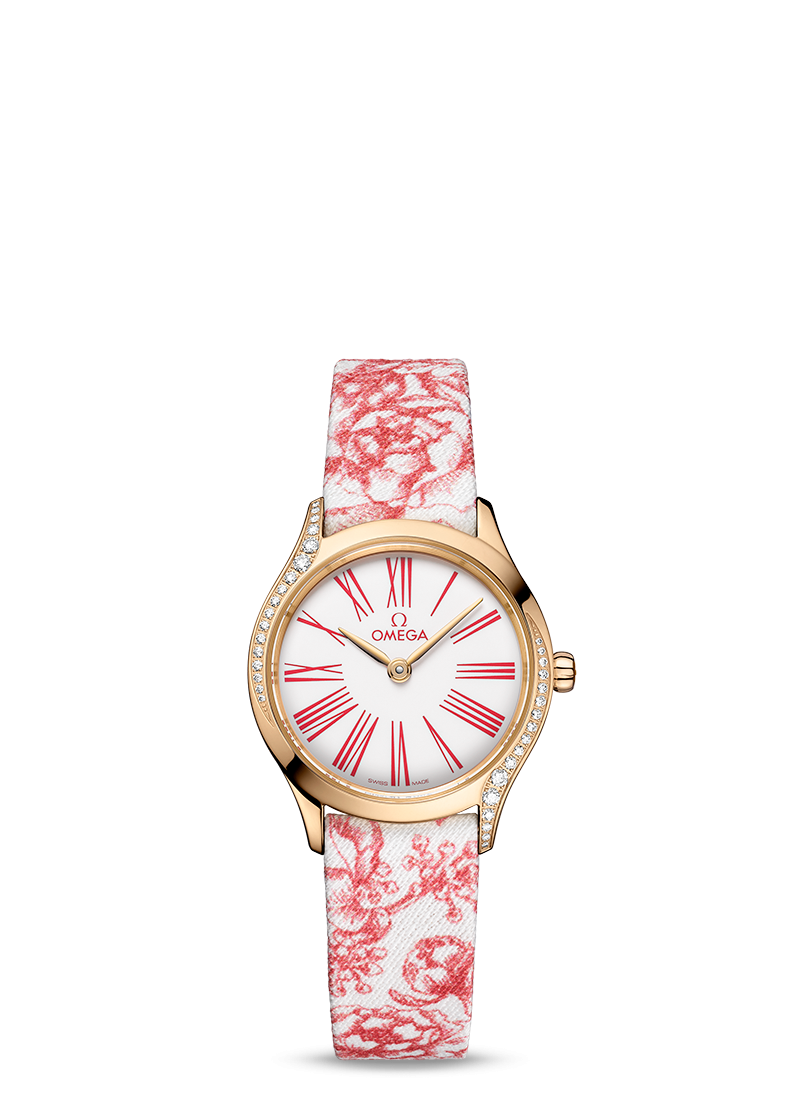 replica designer Omega Orologio De Ville Moonshine oro con diamanti 428.57.26.60.04.003