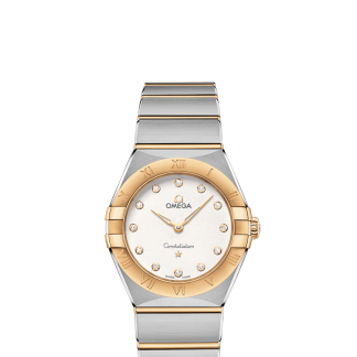 replica di lusso Omega Constellation Acciaio oro giallo Diamanti Orologio 131.20.28.60.52.002