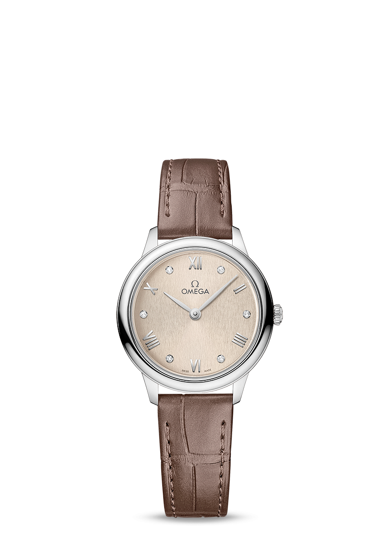 replica di lusso Omega Orologio De Ville Acciaio Diamanti 434.13.28.60.59.001