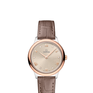 replica di lusso Omega Orologio De Ville Acciaio Sedna Oro Diamanti 434.23.28.60.59.001