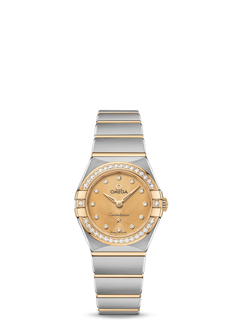scontato Omega Orologio Constellation Steel oro giallo con diamanti 131.25.25.60.58.001